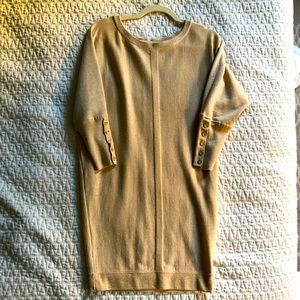 Metallic Gold Lilly Pulitzer Sweater Dress